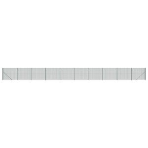 Maschendrahtzaun mit Bodenflansch Grün 1,6x25 m