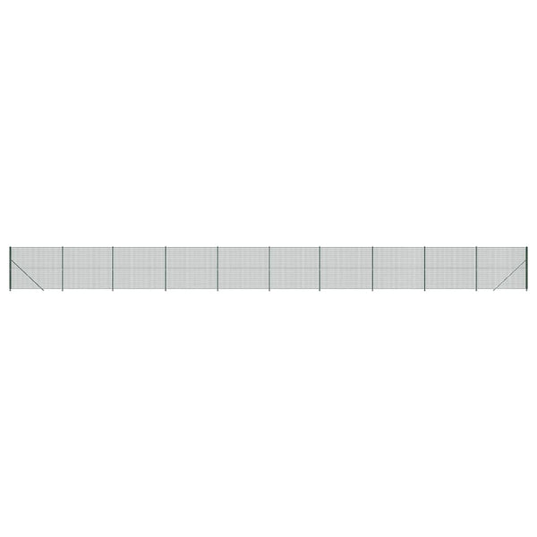 Maschendrahtzaun mit Bodenflansch Grün 1,6x25 m