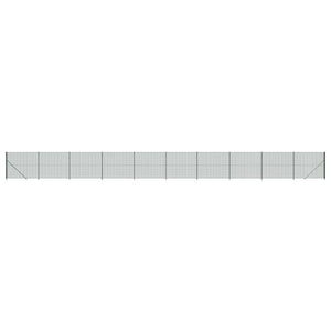 Maschendrahtzaun mit Bodenflansch Grün 2,2x25 m