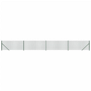 Maschendrahtzaun mit Bodenflansch Grün 1x10 m