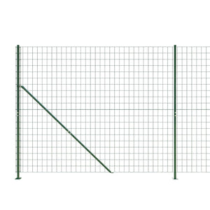 Maschendrahtzaun mit Bodenflansch Grün 2x10 m