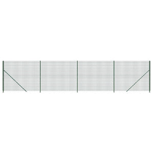 Maschendrahtzaun mit Bodenflansch Grün 2,2x10 m