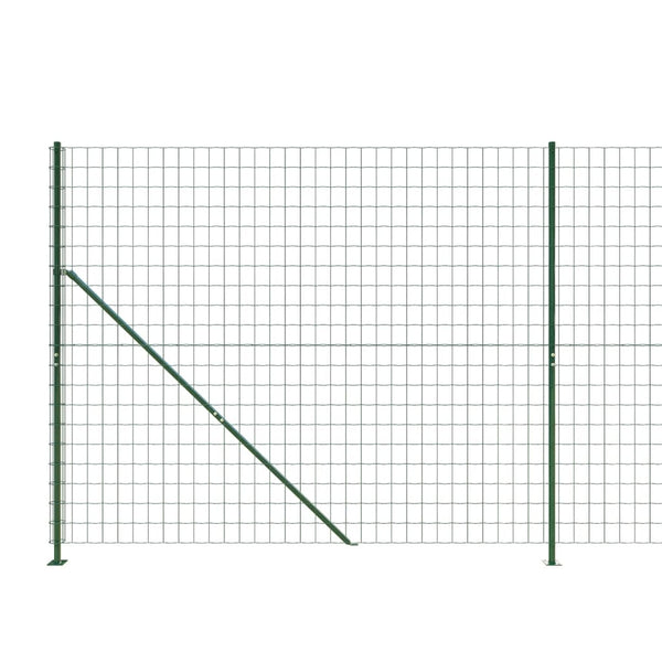 Maschendrahtzaun mit Bodenflansch Grün 1,6x25 m