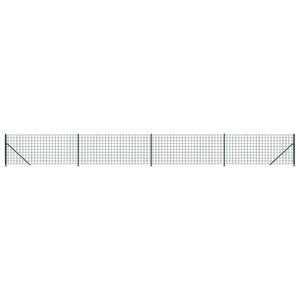 Maschendrahtzaun mit Bodenflansch Grün 1x10 m