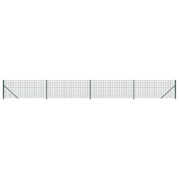 Maschendrahtzaun mit Bodenflansch Grün 1x10 m