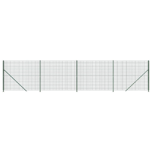 Maschendrahtzaun mit Bodenflansch Grün 2,2x10 m