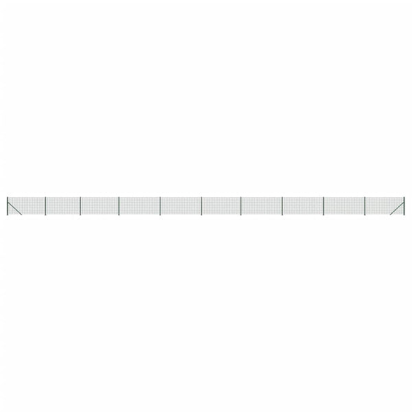 Maschendrahtzaun mit Bodenflansch Grün 0,8x25 m