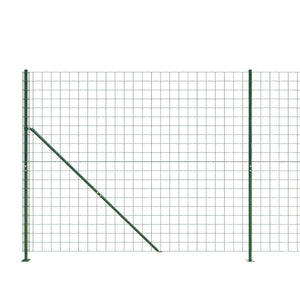 Maschendrahtzaun mit Bodenflansch Grün 1,6x25 m