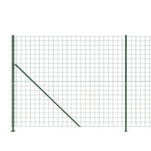 Maschendrahtzaun mit Bodenflansch Grün 1,8x25 m