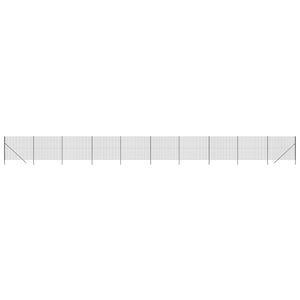 Maschendrahtzaun Anthrazit 1,8x25 m Verzinkter Stahl