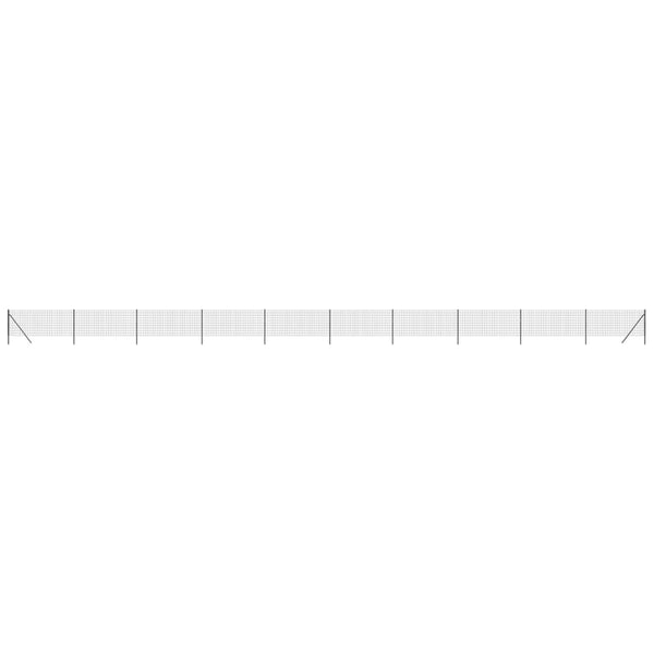 Maschendrahtzaun Anthrazit 1x25 m Verzinkter Stahl
