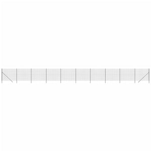 Maschendrahtzaun Anthrazit 1,4x25 m Verzinkter Stahl
