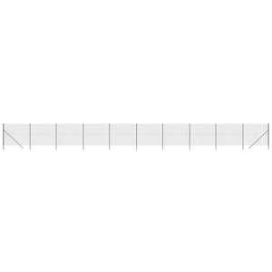 Maschendrahtzaun Anthrazit 1,6x25 m Verzinkter Stahl