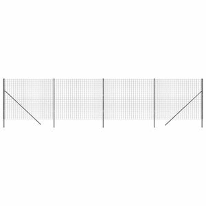 Maschendrahtzaun Anthrazit 2,2x10 m Verzinkter Stahl