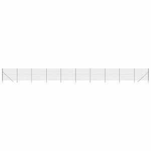Maschendrahtzaun Anthrazit 1,8x25 m Verzinkter Stahl