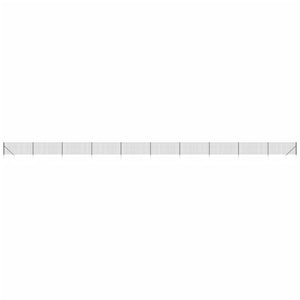 Maschendrahtzaun mit Bodenhülsen Anthrazit 1,1x25 m