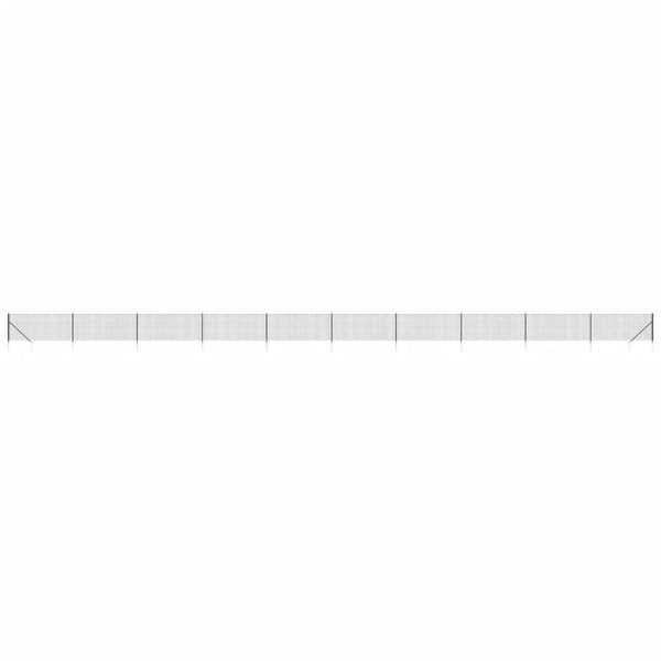Maschendrahtzaun mit Bodenhülsen Anthrazit 1,1x25 m