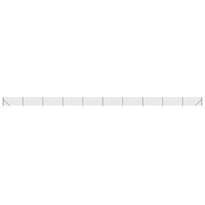 Maschendrahtzaun mit Bodenhülsen Anthrazit 0,8x25 m