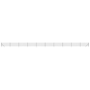 Maschendrahtzaun mit Bodenhülsen Anthrazit 1x25 m