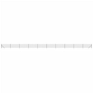 Maschendrahtzaun mit Bodenhülsen Anthrazit 1,1x25 m