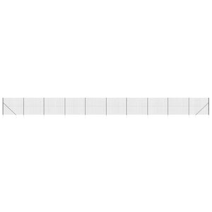 Maschendrahtzaun mit Bodenhülsen Anthrazit 1,4x25 m