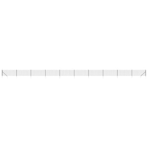 Maschendrahtzaun mit Bodenhülsen Anthrazit 0,8x25 m