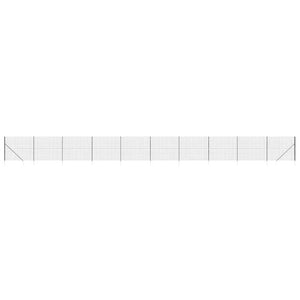 Maschendrahtzaun mit Bodenhülsen Anthrazit 2,2x25 m