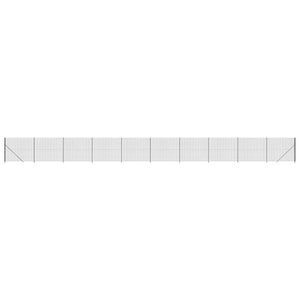 Maschendrahtzaun mit Bodenflansch Anthrazit 1,6x25 m