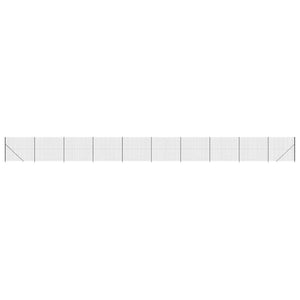 Maschendrahtzaun mit Bodenflansch Anthrazit 1,8x25 m