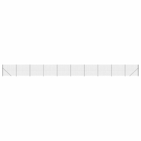 Maschendrahtzaun mit Bodenflansch Anthrazit 1,4x25 m