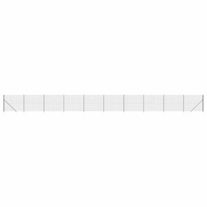 Maschendrahtzaun mit Bodenflansch Anthrazit 1,6x25 m