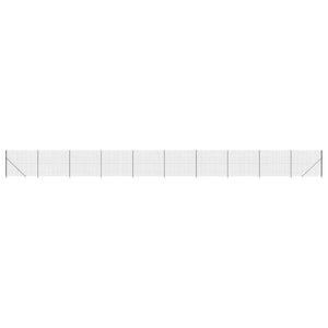 Maschendrahtzaun mit Bodenflansch Anthrazit 2x25 m