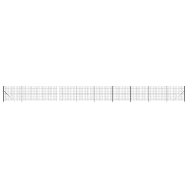 Maschendrahtzaun mit Bodenflansch Anthrazit 2,2x25 m