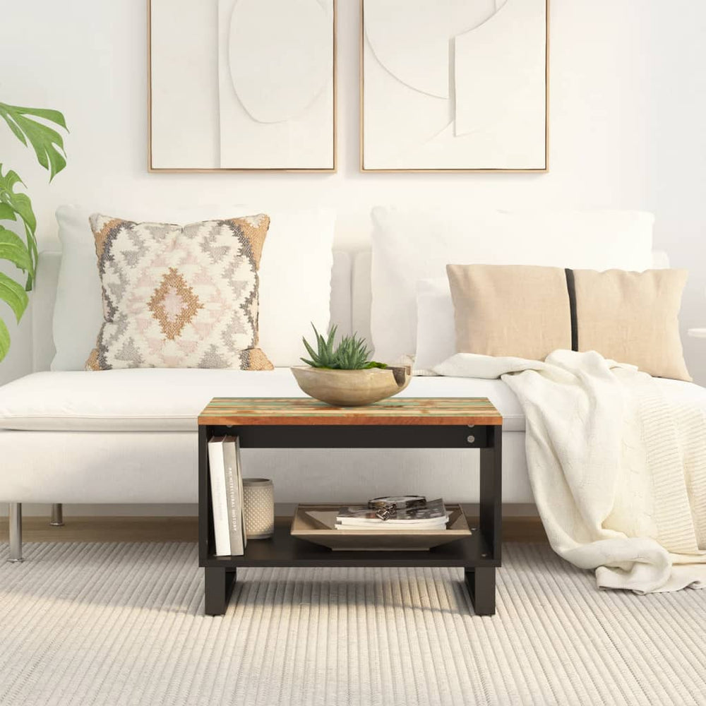 vidaXL Table basse 60x50x40 cm Bois de récupération massif