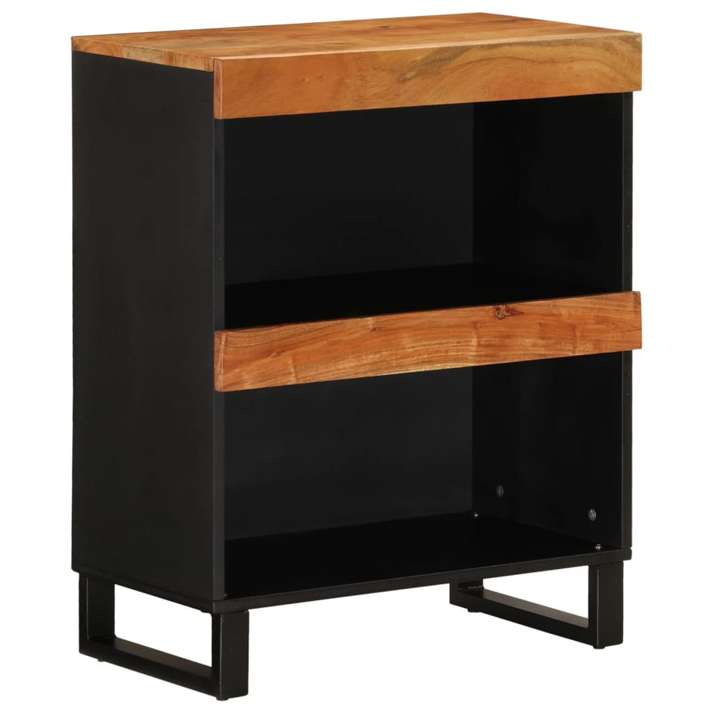 vidaXL Side Table 60x33x75 cm Solid Acacia Wood