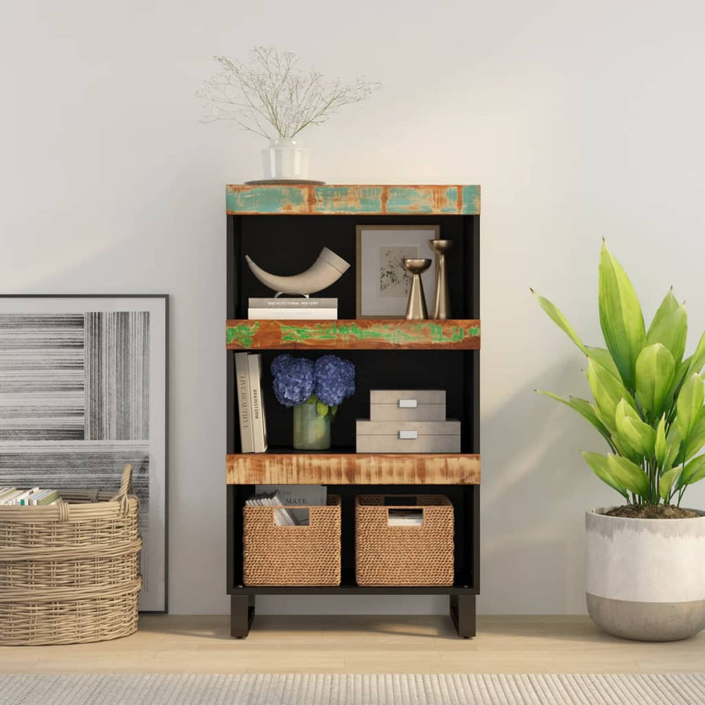 vidaXL Side Table 60x33x107 cm Solid Reclaimed Wood