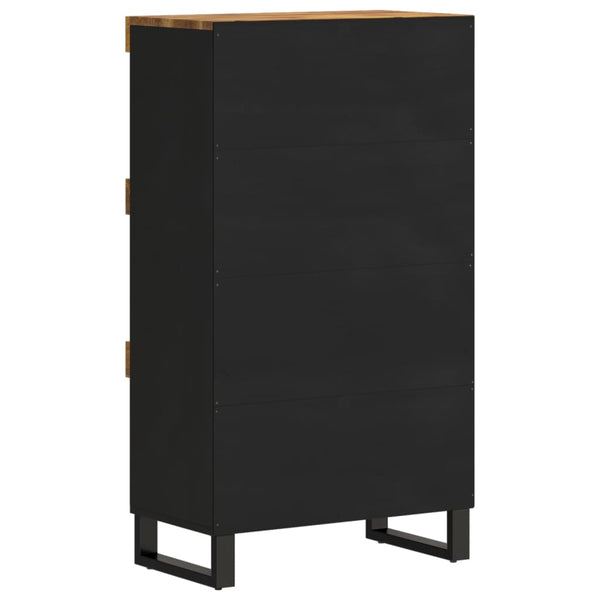 Mango Massivholz Beistellschrank 60x33x107 cm