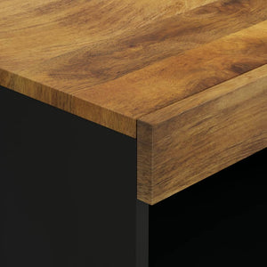 Mango Massivholz Beistellschrank 60x33x107 cm