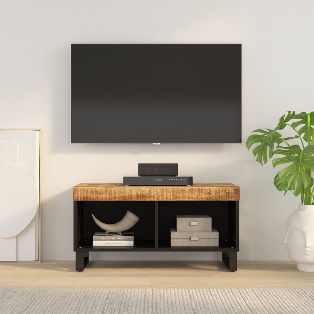 vidaXL Meuble TV 85x33x43,5 cm Bois de manguier massif