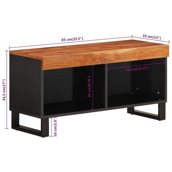 TV-Schrank Akazie Massivholz 85 cm
