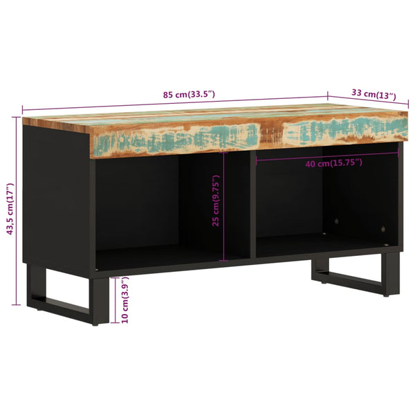 TV-Schrank Altholz Massiv 85 cm