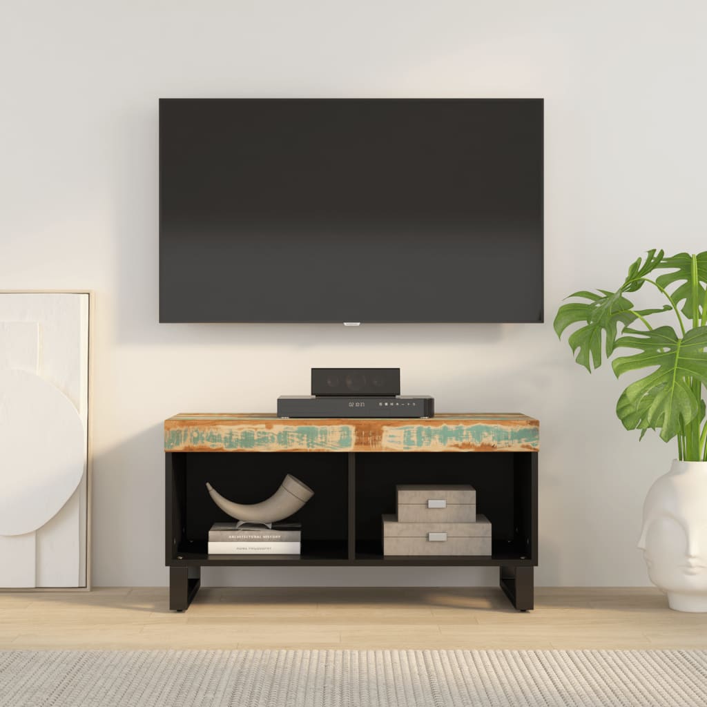 TV-Schrank Altholz Massiv 85 cm