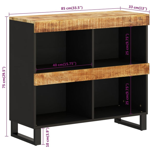 Massivholz Mango Beistellschrank 85cm