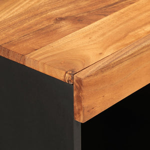 Akazie Beistelltisch Massivholz 85x33x75 cm