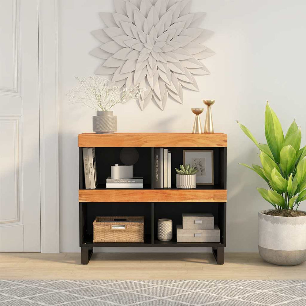 vidaXL Sideboard 85x33x75 cm Solid Acacia Wood