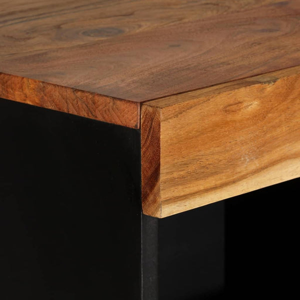 Akazie Beistelltisch Massivholz 85x33x107 cm
