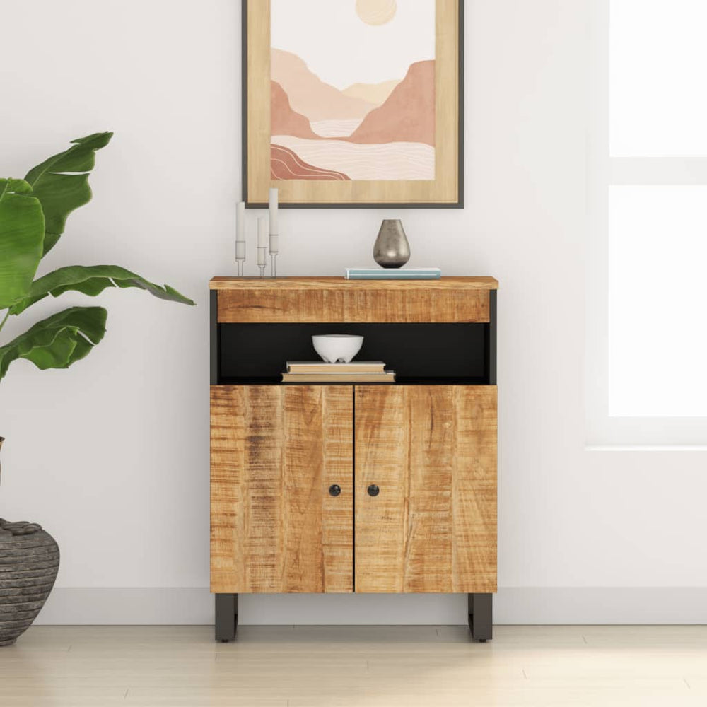 vidaXL Sideboard with 2 Doors 60x33x75 cm Solid Mango Wood
