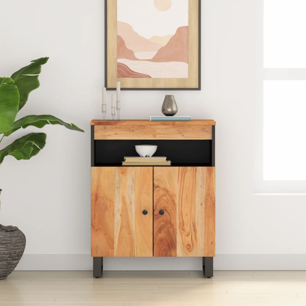 Akazie Sideboard mit 2 Türen 60x75 cm