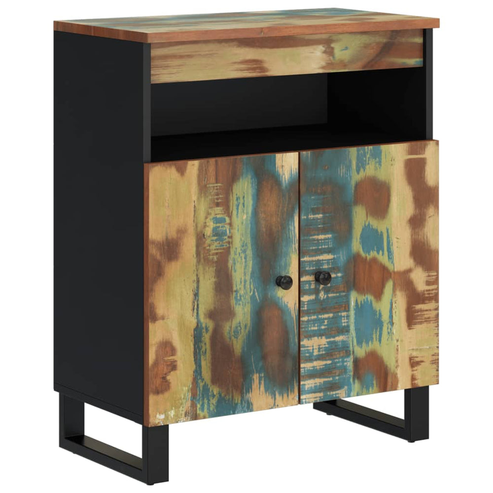 vidaXL Sideboard with 2 Doors 60x33x75 cm Solid Reclaimed Wood