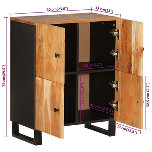Akazie Sideboard mit 4 Türen